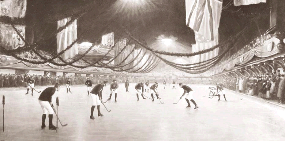 The First-Ever Indoor Ice Hockey Game